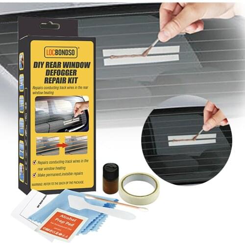 Dropship Car Rear Window Defogger Repair Kit DIY Quick Repair Scratched Broken Defroster Heater Grid Line Auto Care Accessories