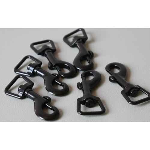 100 Pcs/Lot Black DIY Dog Leash Hook Buckle 5/8Inch Webbing environmental Zinc Alloy parts high quality plated metal buckle