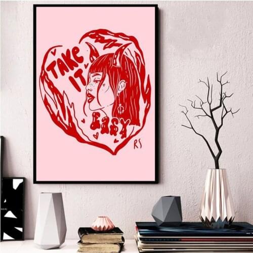 Modern Abstract Don't Tell Me To Smile Canvas Painting Prints Wall Art Picture Feminism Poster Girl Room Home Decoration