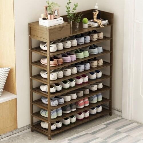Stable structure shoe rack simple smooth surface narrow shoe cabinet at the door quality craft multi-layer storage rack strong l
