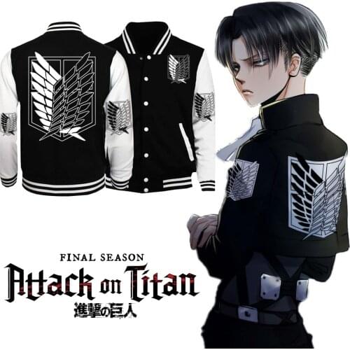 Attack on Titan Cosplay Cartoon Autumn Hoodies Japanese Anime Same Paragraph Sweatshirt Graphic Hoody Male Loog Sleeve Jacket