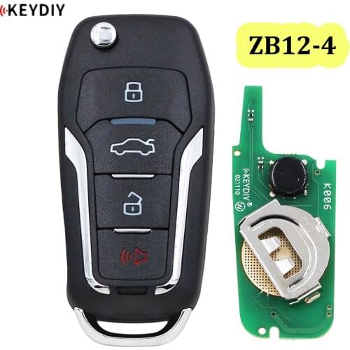 Universal ZB12-4 KD Smart Key Remote for KD-X2 KD Car Key Remote Replacement Fit More than 2000 Models