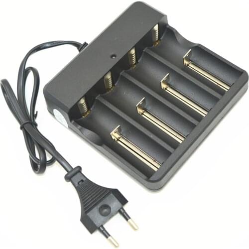 High quality EU/US Plug Multifunctional Battery Charger 4 Slots Universal for 18650 14500 16340 26650 Li-ion Battery