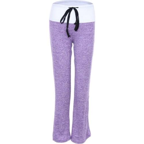 Women Sexy Yoga Pants Brand High Waist Elastic Wide Leg Full Pants Lace Up Fitness Loose Dancing Yoga Pant 2020 Women Pants