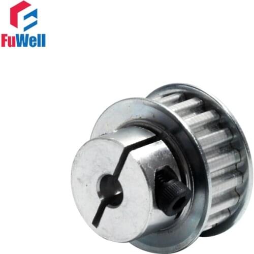 XL-15T Timing Pulley 11mm Width Clamp Type Toothed Belt Pulley 5/6/6.35/7/8mm Bore 5.08mm Teeth Pitch 15Teeth Transmisson Pulley