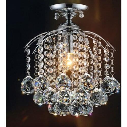 2020 New arrived led crystal chandelier / Modern circular dining-room crystal ceiling lamp corridor lamp lanterns W28CM H28CM