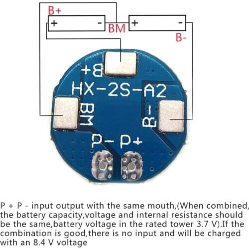 2S 5A Li-ion Lithium Battery 7.4v 8.4V 18650 Charger Protection Board BMS PCM E56B