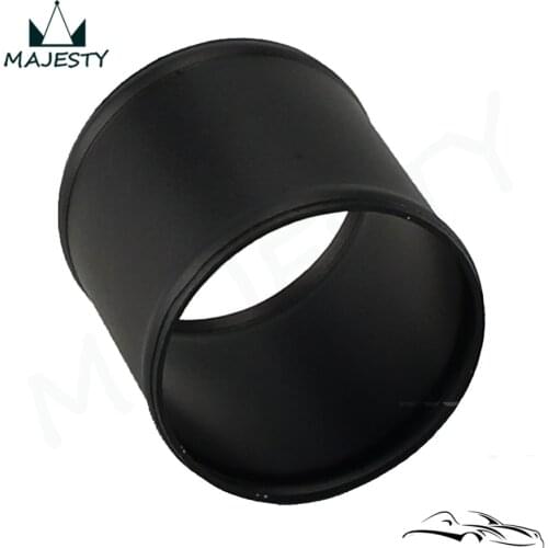 2.75''inch Alloy Aluminum Hose Adapter Joiner Pipe Connector Silicone 70mm Black
