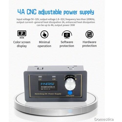 CNC DC DC Automatic Boost/Buck Converter CC CV 0.5-30V 4A Power Module Adjustable Regulated Supply For Solar Battery Charging