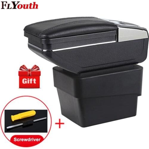 For Skoda Octavia A7 2015-2018 Car Armrest Box Central Store Content Box With Cup Holder Interior Products Interior Accessories