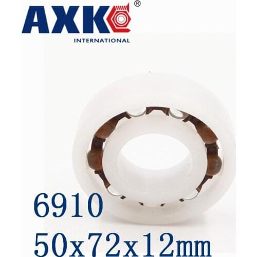 Axk 6910 Pom (10pcs) Plastic Ball Bearings 50x72x12mm Glass Balls 50mm/72mm/12mm 61910pom