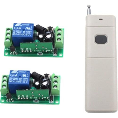 3000m DC 12V 1CH 1 CH Wireless Remote Control Light Switch System Remote Controller Transmitter Receiver 315/433Mhz