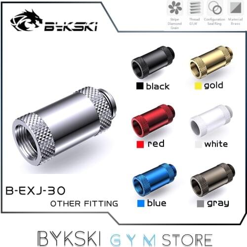 Bykski Docking Seat Extender Fitting For Hard Tubing, G1/4'' M-F 7.5/10/15/20/25/30/35/40/50mm Extension Pass Through Connecting
