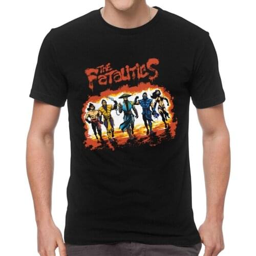 Mortal Kombat The Fatalities Tshirt Men Streetwear Tees Top Cotton T Shirts Short Sleeve Sub-Zero Scorpion T-shirt Gift Clothes