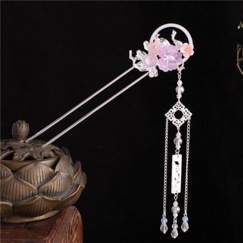 Hanfu Costume Hairpin Headdress Antique Jewelry Headwear Step Shake Wholesale Original Design 1PCS