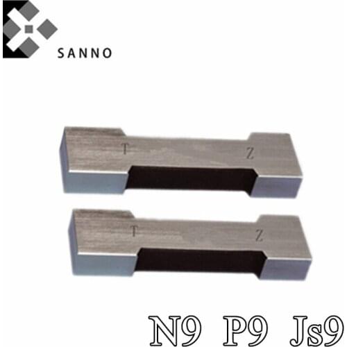 Key way gauge N9 P9 Js9 2-55 groove plug gauge go nogo measuring tool precision slot width gauge for test width