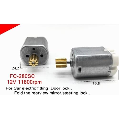 5PCS Micro DC Motor FC-280SC,Car electric fitting ,Door lock motor,Fold the rearview mirror,steering lock Motor 12V 11800rpm
