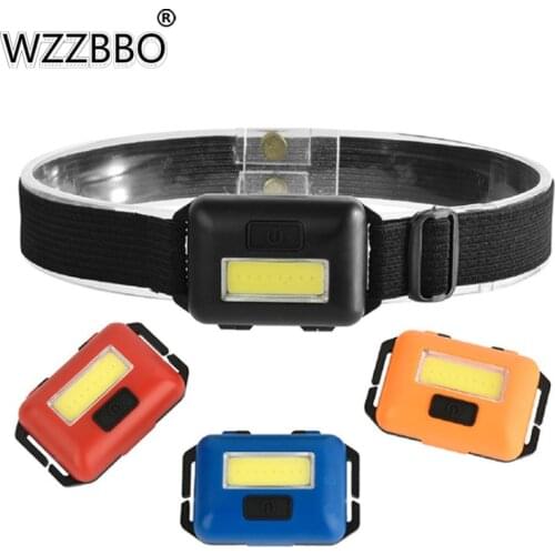 COB Strong Headlight LED Outdoor Lighting Headlight 3AAACOB Mini Headlight Lightweight Emergency Light