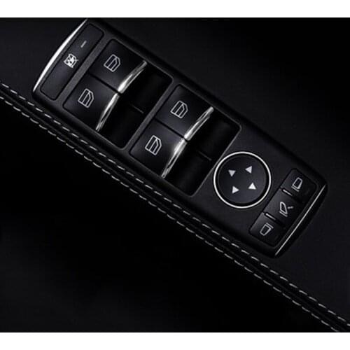 My Good Car Window button sequin window switch button decorative patch for Tesla Model S Model X Car accessories