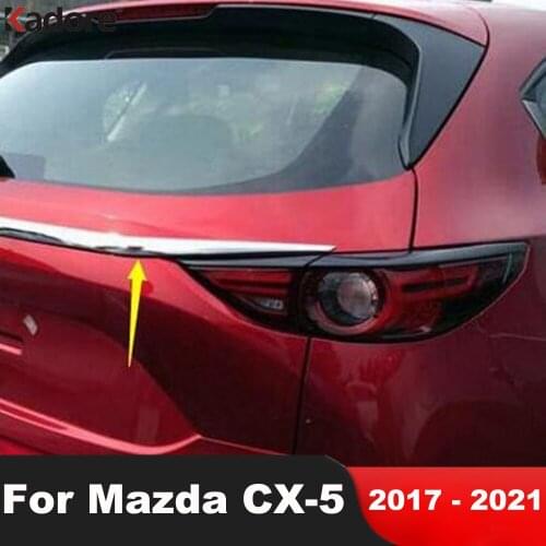 For Mazda CX5 CX-5 KF 2017 2018 2019 2020 Chrome Rear Door Gate Trim Tail Trunk Lid Molding Decorative Cover Accessories