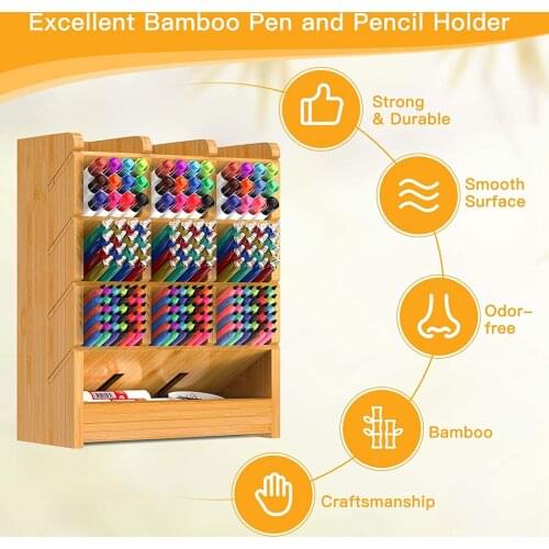 Nordic Style Desk Pen Organizer Pen Holder for Home Pens Scissors Paper Clips Art Supplies