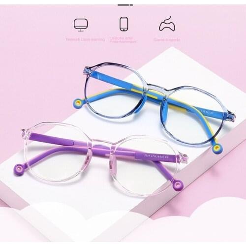 Boys Girls Kids Anti Blue Ray Computer Glasses TR90 Fashion Flexible Frame Comfortable Durable Children Video Gaming Eyeglasses