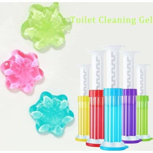 Toilet Freshener Flower Aromatic Toilet Gel Household-Chemicals Toilet Cleaning Deodorant Needle Cleaner Restroom Flower Cleaner