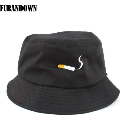 No chill somking embroidery bucket hats for men outdoor fishing hat hip hop women panama bucket hat summer flat cap