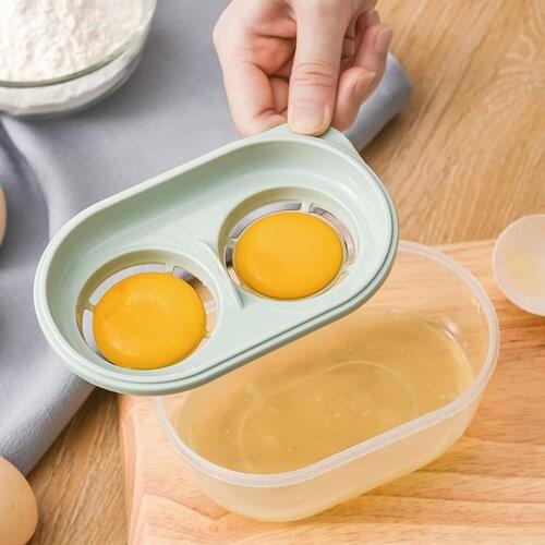 3Colours Plastic Egg Separator Yolk Dividers Home Kitchen Chef Dining Cooking Gadget With Storage Box For Household Kitchen Tool