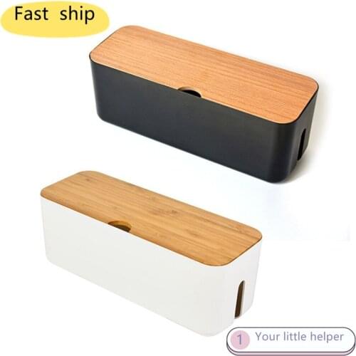 Cable Storage Box Power Strip Wire Case Plastic Power Strip Cable Storage Container Socket Organizer Network Line Storage Bin