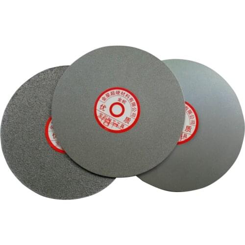 Flat Lap Wheel Diamond Coated Grinding Sanding Polishing Disc for Gemstone Glass Rock Ceramics - 200mm 8 Inch Outside Dia