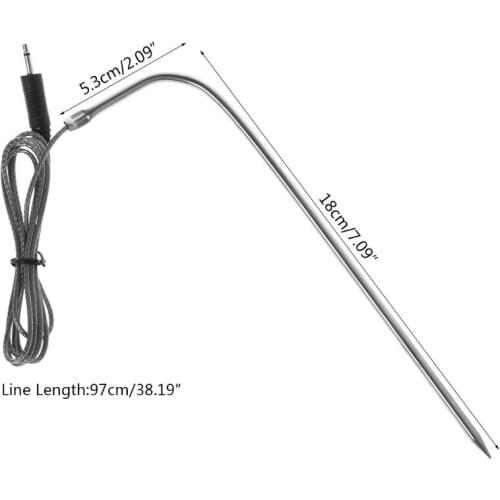 Thermometer BBQ Sensor, Replacement Probe Thermometer Waterproof hybrid off to the meat thermometer at Digital Cooking