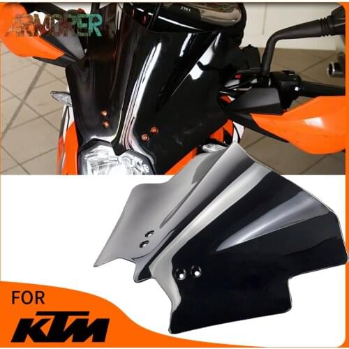 Duke 125 250 390 Motorcycle Windshield Windscreen Visor Viser wind shield wind screen For KTM DUKE125 DUKE250 DUKE390 2019 2020