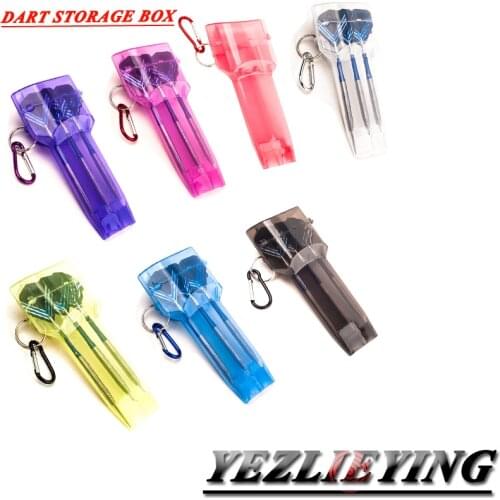 High Quality Transparent Plastic Darts Case Big Size Plastic Dart Box Dardos Case darts professional Accessories 7 Colors