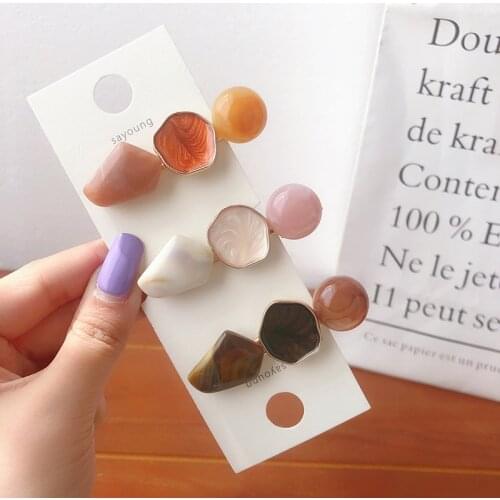 Korean Style New Girl Hairpin Jelly Color Colorful Headdress Simple Personality Hair Clip for Women Fashion Hair Accessories