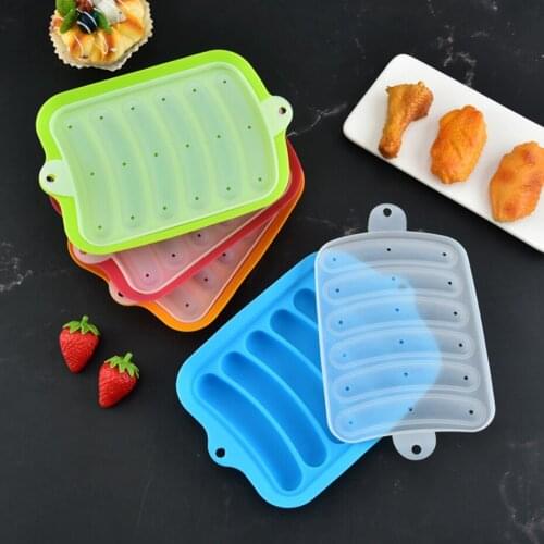 1PC Silicone Hot Dog Mold DIY Sausage Making Mould Meat Tools Handmade Burger Hot Dog Kitchen Accessories Sausage Mold