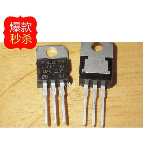10PCS New BTB12-600B BTB12600B 12A 600V TO220 triac thyristor