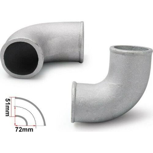 2" 51mm Cast Aluminium Elbow Pipe 90 Degree Intercooler Turbo Tight Bend