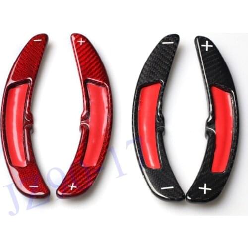 2 PCS Gearbox Carbon Fiber Wheel Shifter Paddle Shift Extension Fit For Porsche 991 911 718 Panamera Macan Cayenne Boxster Fitti