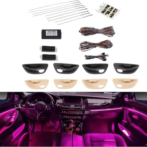 9-color automatic conversion Car neon interior door ambient light decorative lighting for BMW 5 series F10 F11 F18 2010-2018