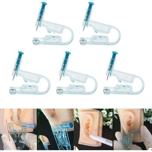 ATOMUS Disposable Ear Piercing Gun Unit Tool Safety Sterile Asepsis Body Pierce Kit with Ear Stud