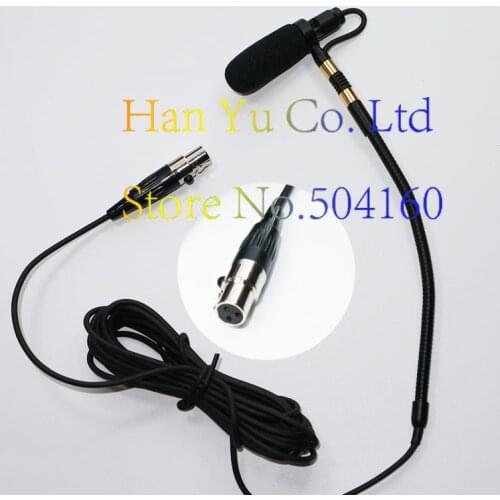 Free Shipping Pro Saxophone Stage Performance Instrument Clip Capacitor Microphone Headset FOR AKG XLR 3 Pins TA3F