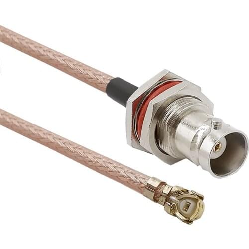 BNC Pigtail Jumper BNC Female to U.FL IPX RG178 Cable Sockets Jack Connectors Adapter for Wifi router GPS AP 0-6Ghz