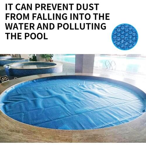 Pool Cover Solar Tarpaulin Thick Solar Film Cover Round Dustproof Swimming Pool Heat Preservation Cover