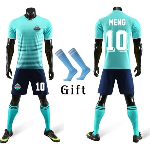 Children Soccer Kits Sets + Socks Men Women Athlete Survetement Football Uniforms Kids Soccer Jerseys Team Training Tracksuit