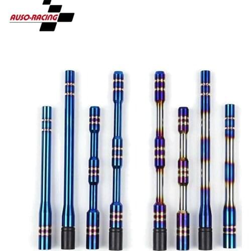 Car baking blue antenna refitting accessories roof decoration personality general ornament metal antenna