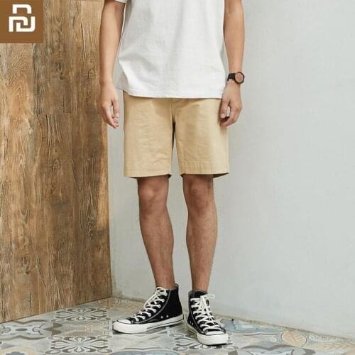 Youpin MITOWNLIFE men casual shorts fashion Comfortable Breathable Summer cotton short pants Man Slim fit