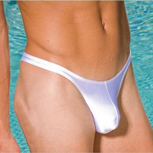 Mens Sexy Swimwear Low Waist Swim Briefs Bikini Swimsuit Thong Tangas Swimsuit String Hot Porno Bikini Bath Trunk 2021 Shorts