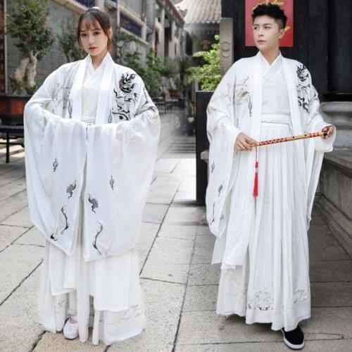 Oversize Men/Women Hanfu Chinese Ancient Traditional Hanfu Adult Halloween Cosplay Costume Fancy Dress For Couples Plus Size 5XL