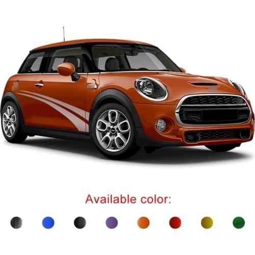Car Sticker Side Body Stripe Graphic Vinyl Cool Car Decals Custom SUV Fit For MINI 2012 2013 2014 2015 2016 2017 2018 2019 2020